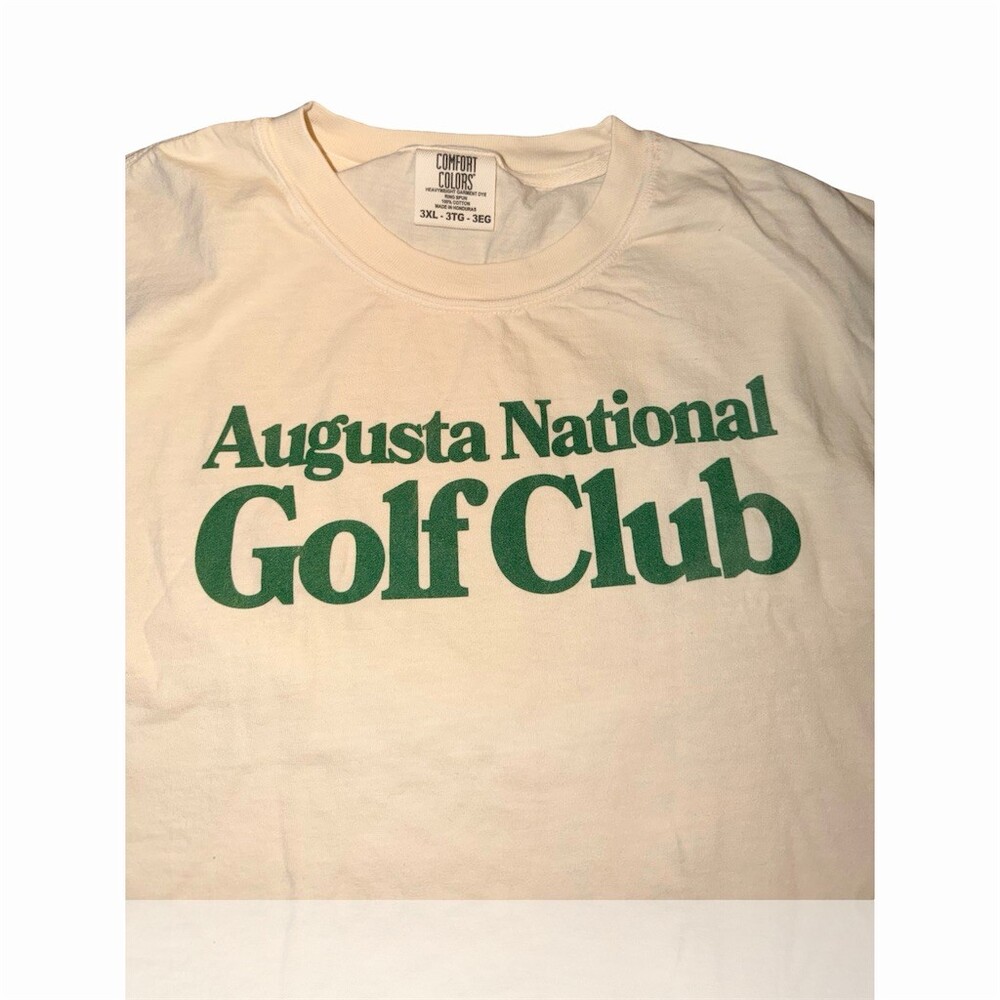 The Masters Golf T-Shirt Mens 3XL Beige Augusta National Hole 12 :Comfort Colors - Picture 3 of 5